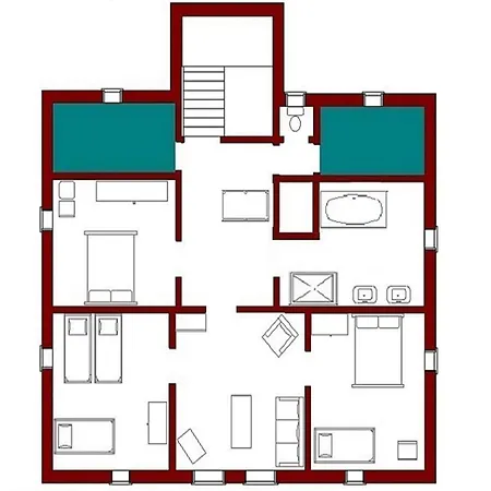 Gruppenhaus Mit German Heimkino, 18 Personen 度假居 *