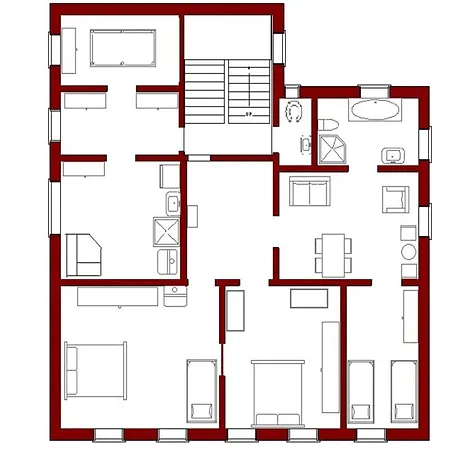 Gruppenhaus Mit German Heimkino, 18 Personen بيت للعطل